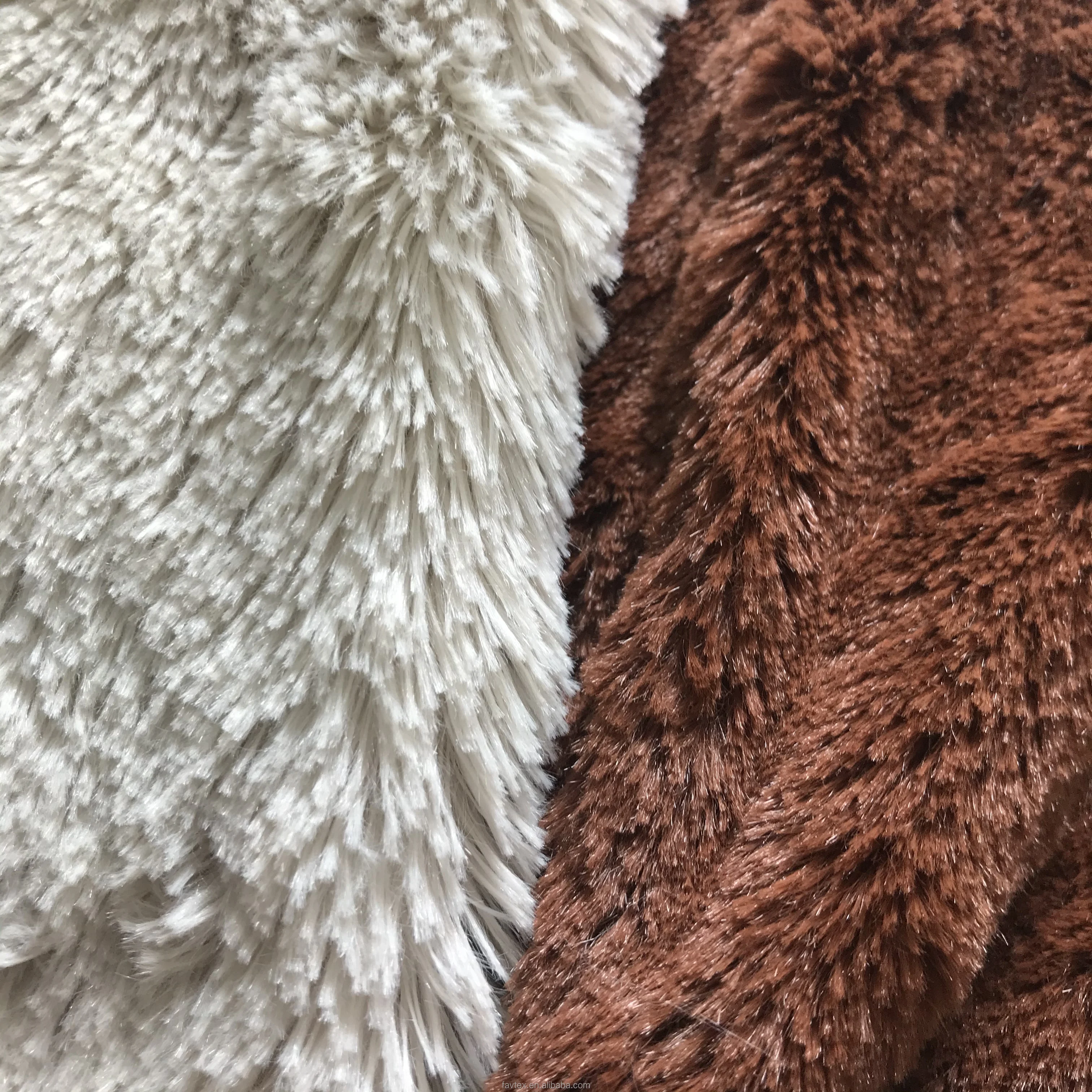 15MM Polyester  PV Plush Fabric For Making Soft Toys