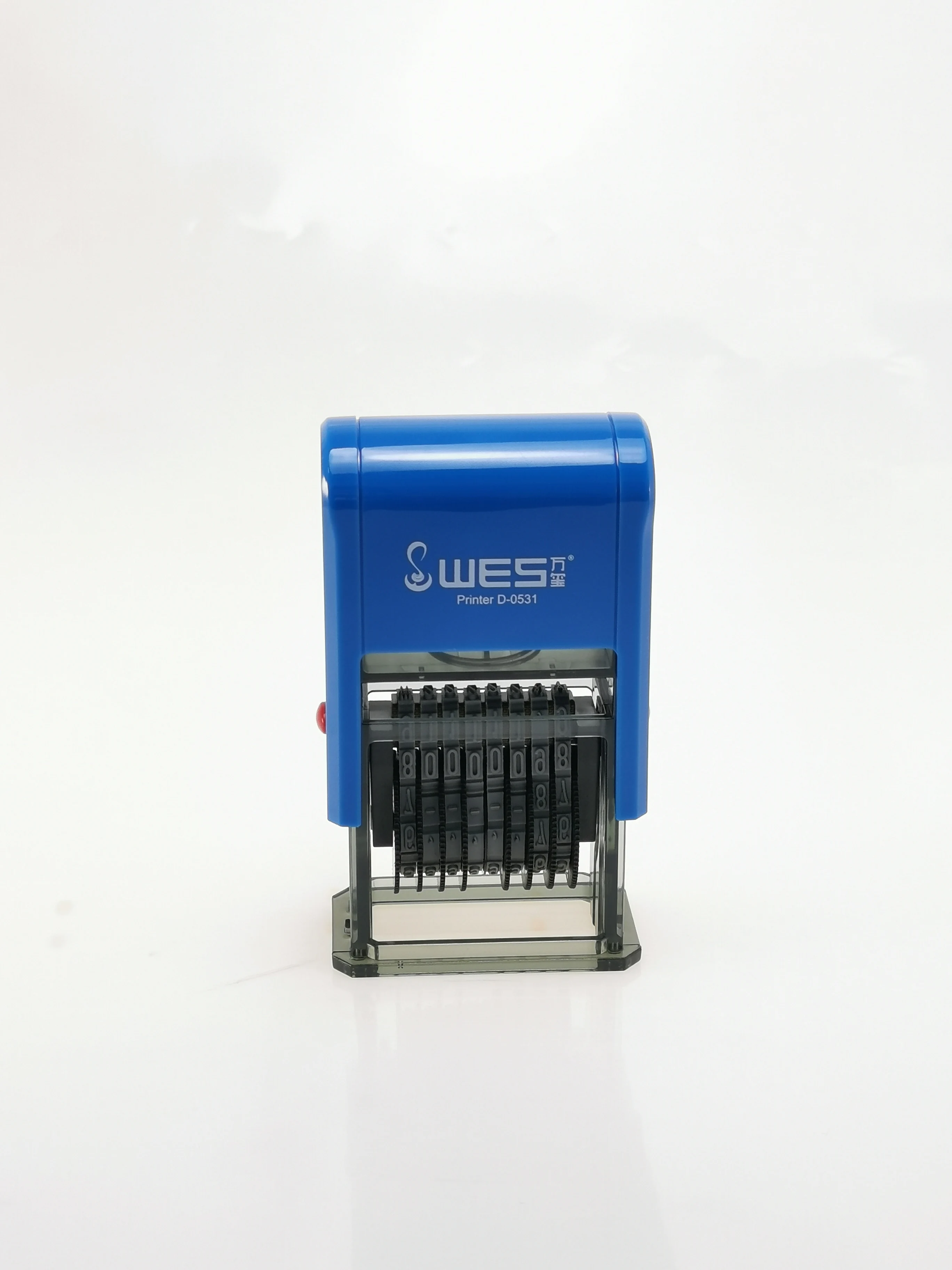 8 lines digital date stamp WES self-inking stamp D-0531 with date only imprint