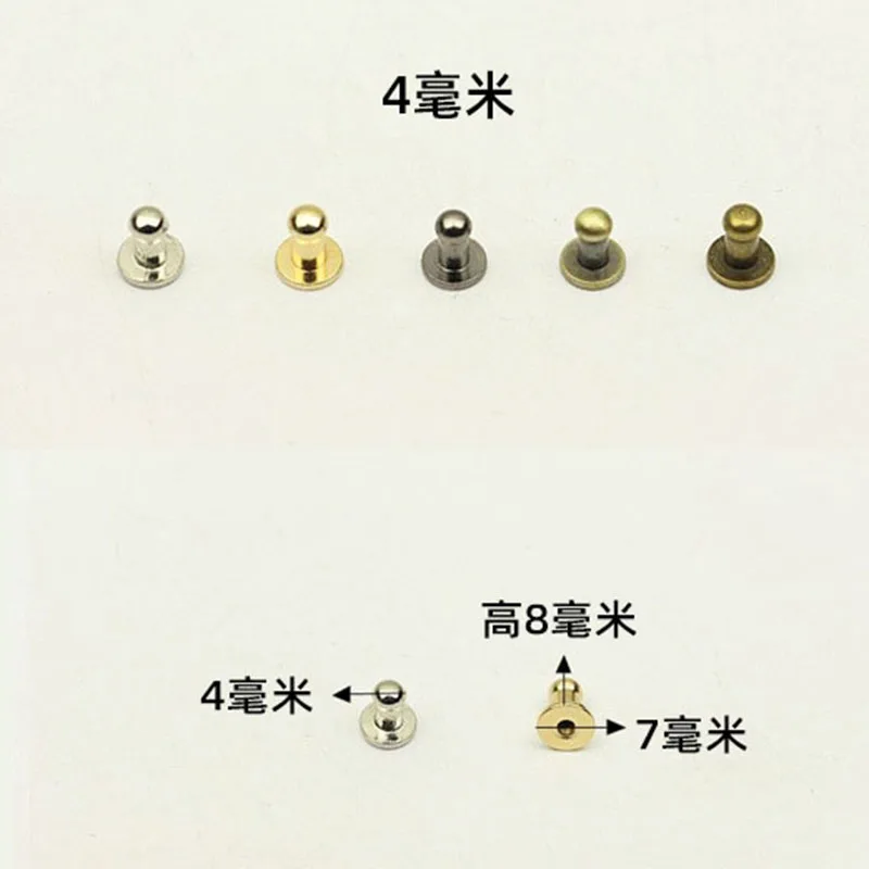 Head Screw Leather Craft Rapid Rivet for Clothing Shoes Belts Bags Dog Collars Leather Craft Rapid Rivet