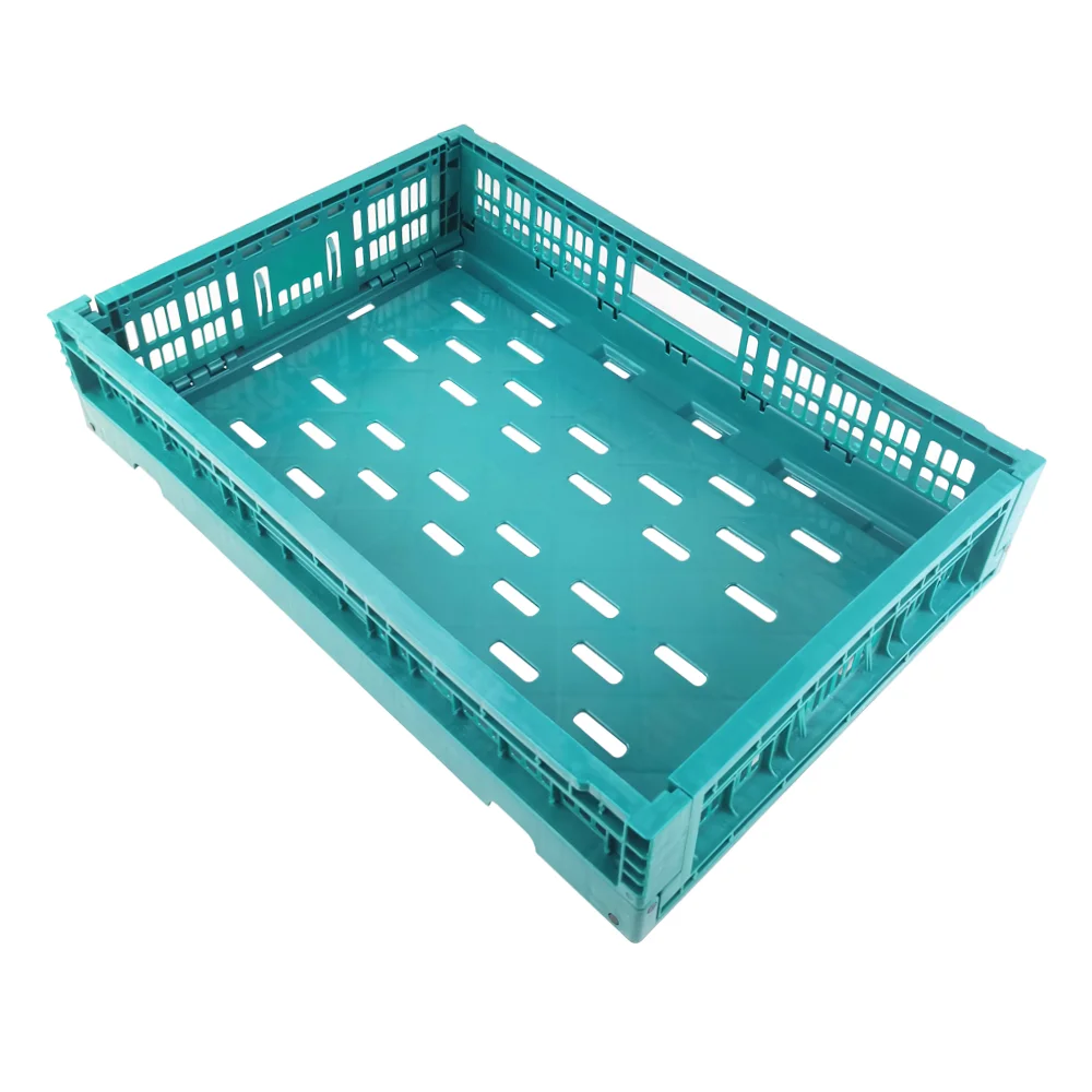 Оптовая продажа пластиковый контейнер на заказ пластиковая корзина для фруктов полипропиленовый Штабелируемый сетка хранения овощей пластиковые ящики
