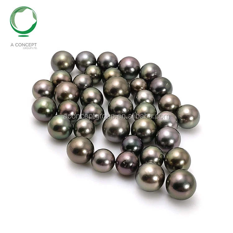 
8-11MM Nice Colour Only Very Light Spots Tahitian Black Pearl Loose 