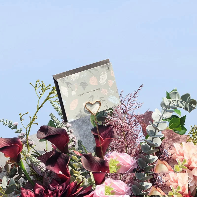 Korean Metal Card Flower Shop Flower Packaging Diy Material