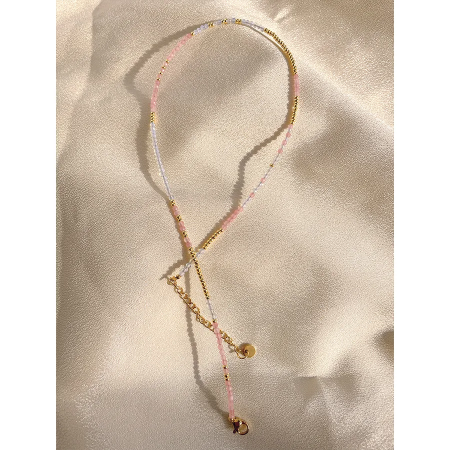 Fashion multi layer bead personalized necklace beaded necklaces women for Girls