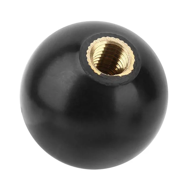 Ball Shaped Knob with M12 Female Thread Copper Nut for Machine Tools