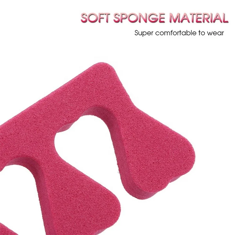 Professional Pedicure Salon Soft EVA Foam Finger UV Gel Polish Nail Toe Separator Pedicure Soft EVA Foam Nail Finger Gel Polish
