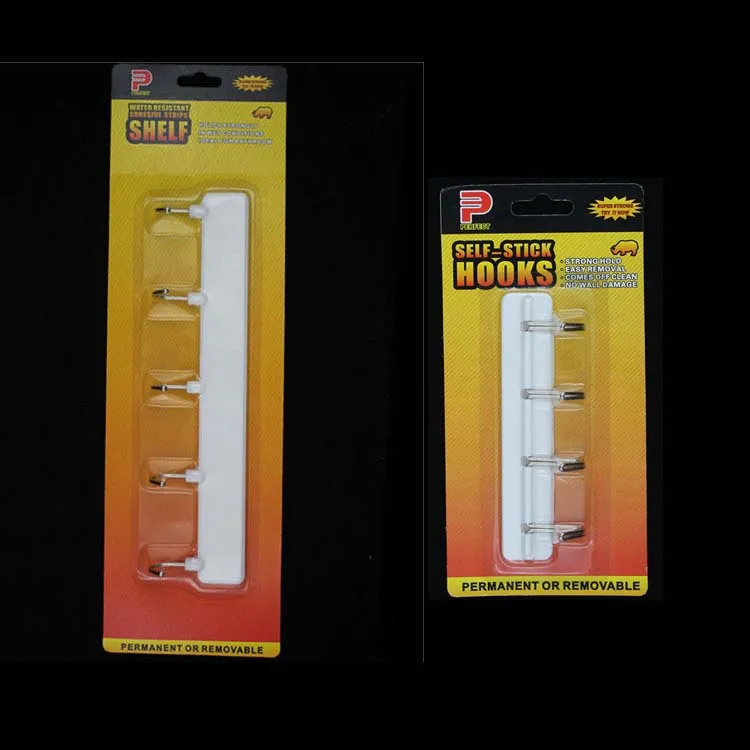 Heavy Duty self adhesive clothes hanger hook rack plastic towel hook