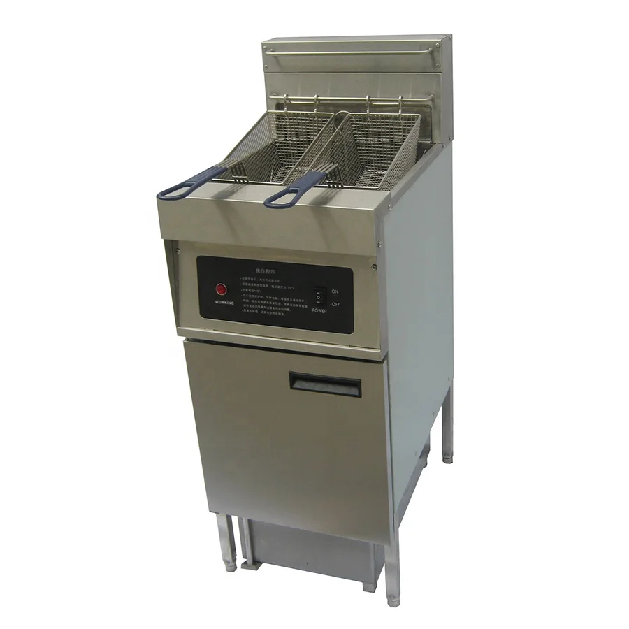 Fast food equipment Commercial kfc chicken deep fryer with automatic basket lift