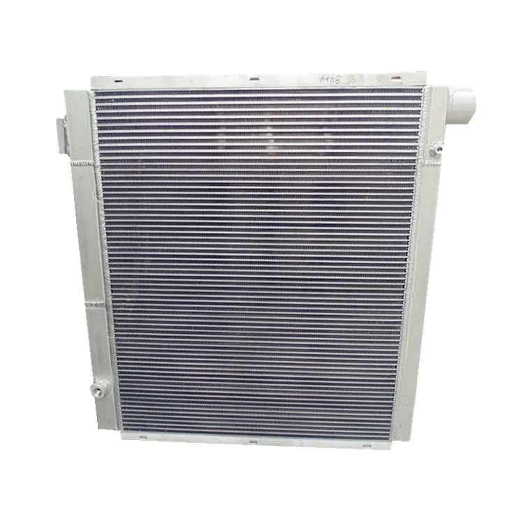 Aluminum air compressor tube fin oil cooler for komatsu pc200 7