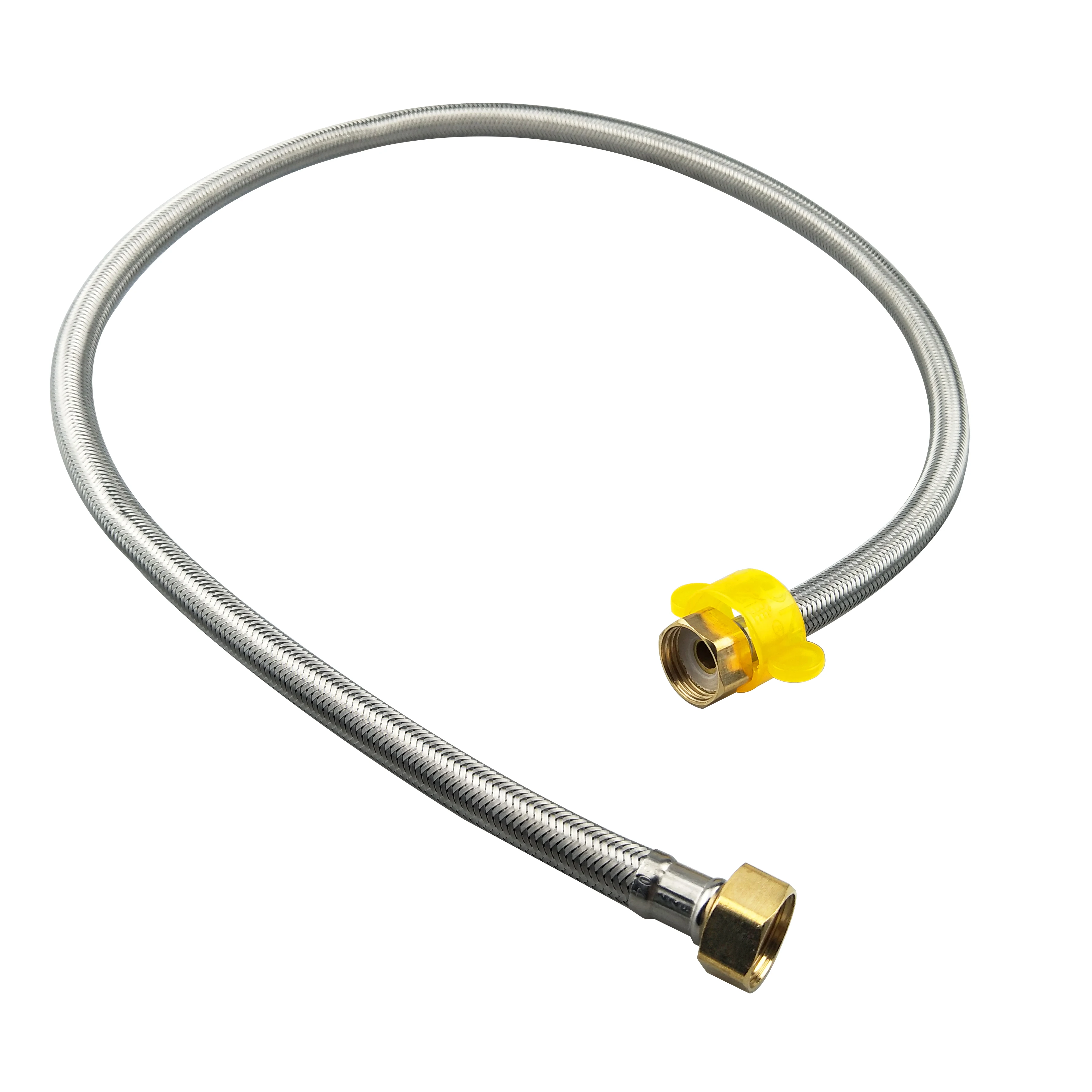 Шланг из нержавеющей стали с сильной латунной гайкой в 20-200 см длина.