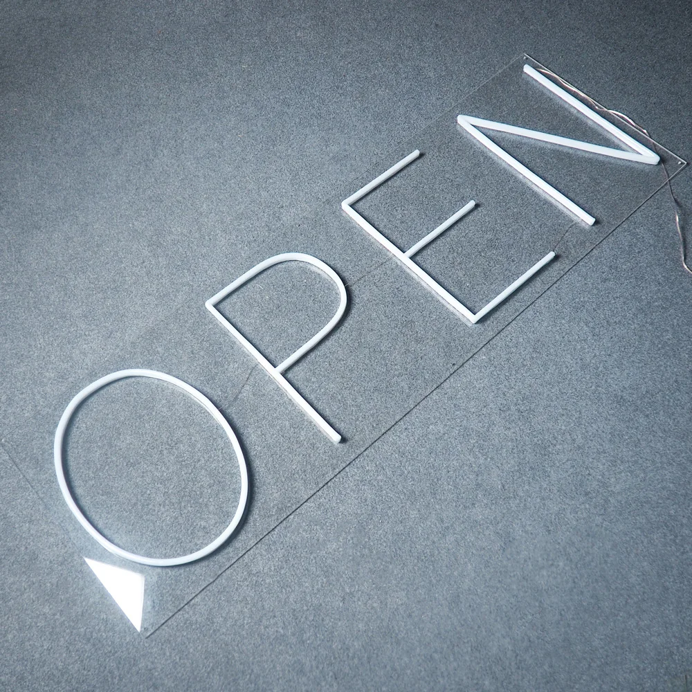 Longlu factory wholesale custom signage led flex open neon sign for bar shop