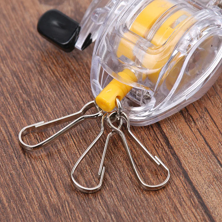 Jetshark Fishing Products Key Chain With Key Ring Fishing Reel Keychain Zinger Scroll Retractor Fishing Accessory
