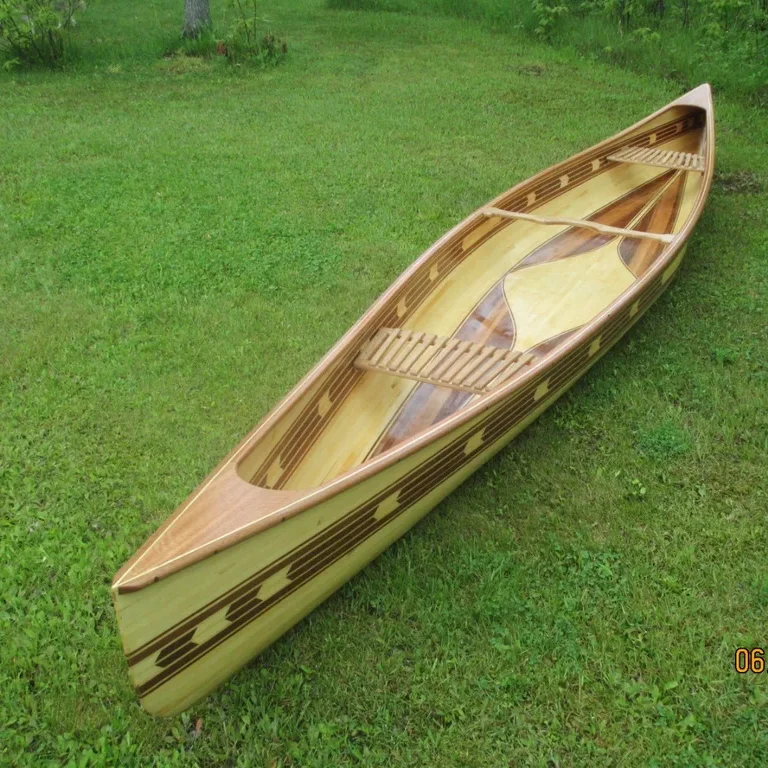 Good quality Double seat wooden canoe fishing canoe/kayak