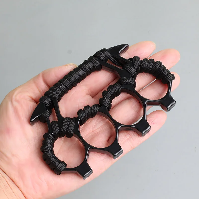 Woman Personal Defense Safe Blunt Force Car Window Breaker Tool Finger Tiger Self Defense Four Finger Tiger Fist Buckle