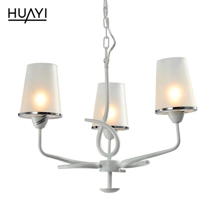 HUAYI Hot Sale Modern Simple Style Dining Room Metal Glass Indoor Decoration Chandelier