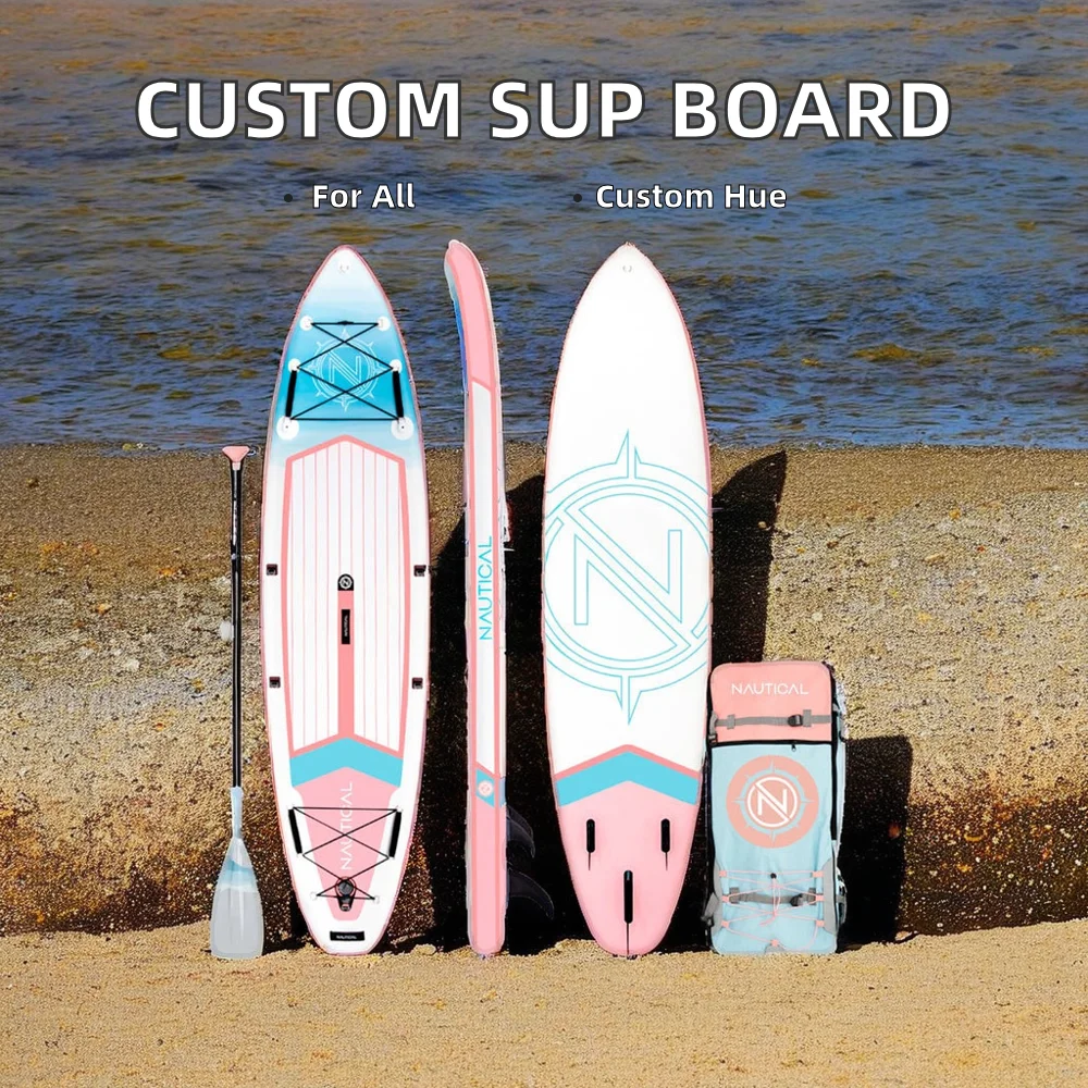 Customized Unisex Air Inflatable SUP Board Surfboard Stand-Up Paddle Board for Ocean Waters Water Sports