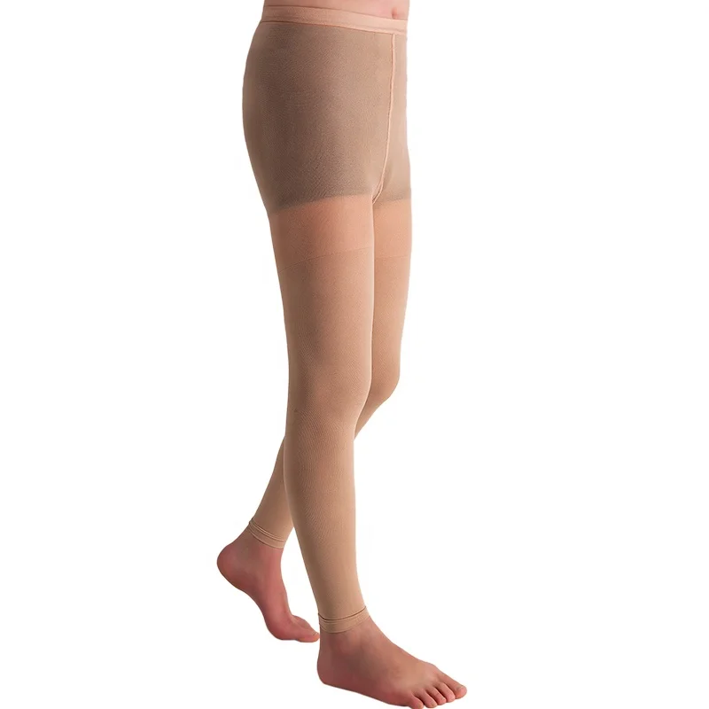 Factory large size medical tights/pantyhose graduates compression leggings 20-30mmHg leggings for varicose veins