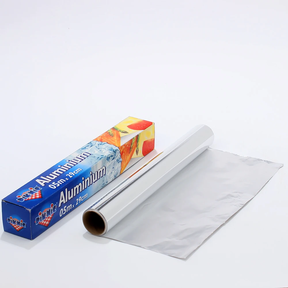 8011 Food Grade Household Aluminium Food Packaging Tin Foil Aluminum Paper Foil Roll For Cooking
