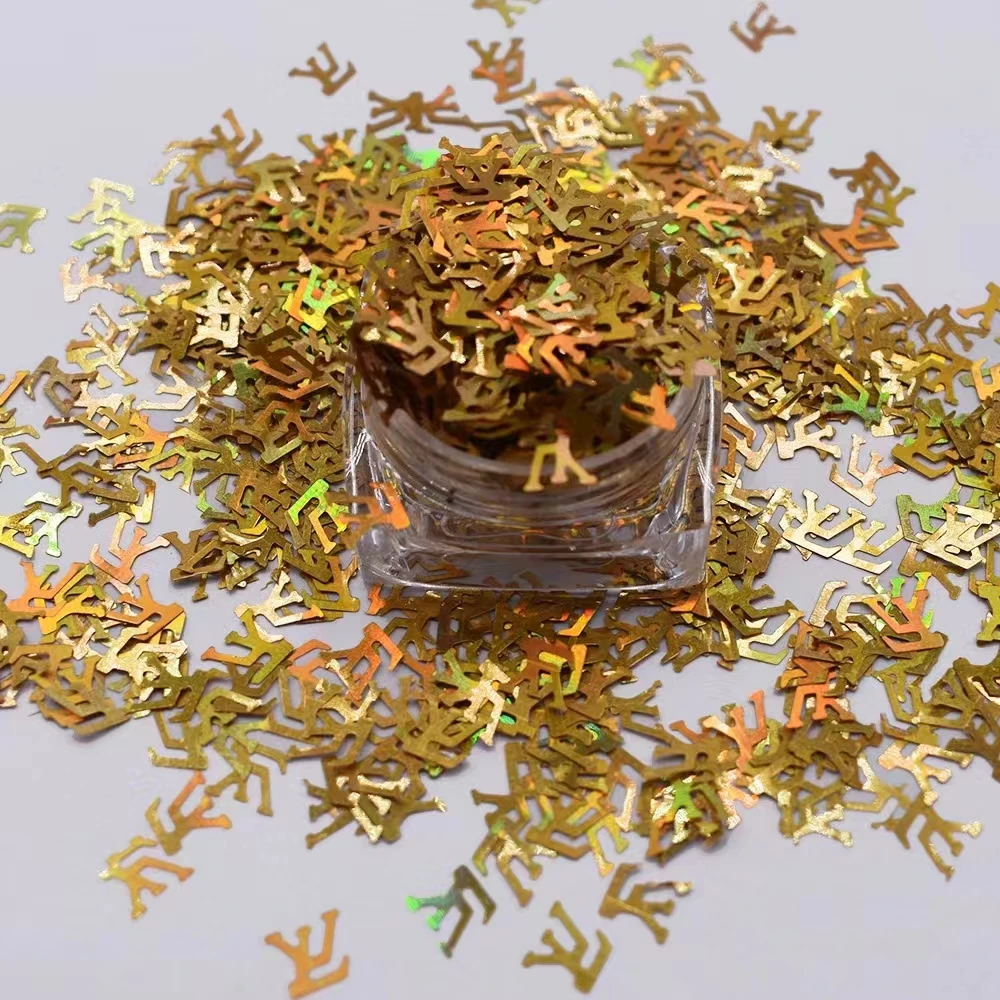 Christmas Shape Glitter Wholesale Loose Mixed Polyester Glitter Bulk