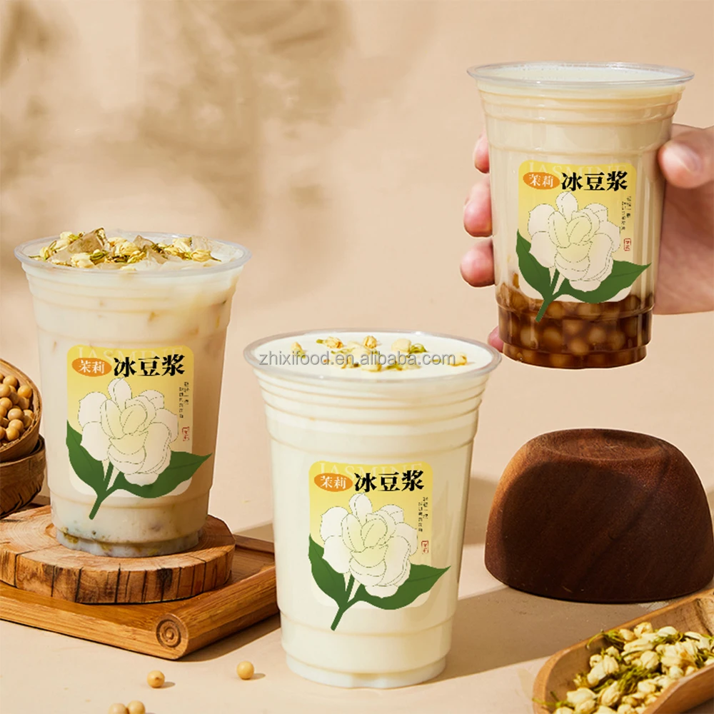 1 кг растворимый напиток натуральный жасминовый чай со вкусом соевого молока порошок для завтрака пузырьковый упаковка ингредиентов