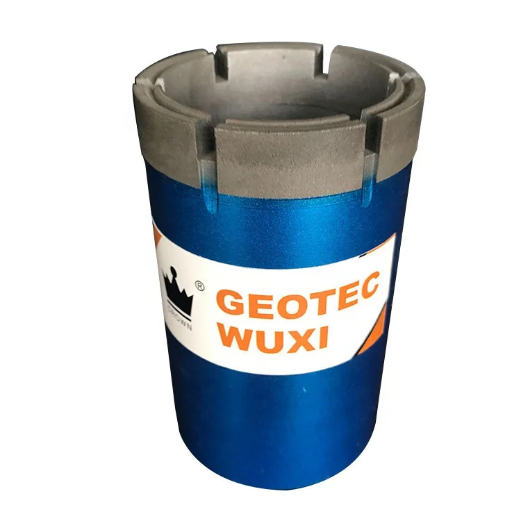 Good performance hard rock core drill HWT impregnated diamond casing shoe bit