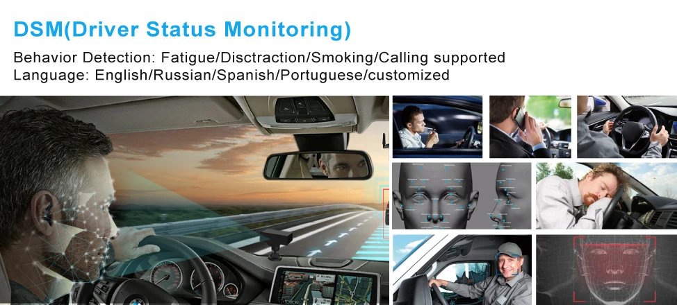 Manufacturer directly sell 8 Channel HDD Mobile DVR ADAS DSM BSD Driver fatigue detection adas dms mdvr