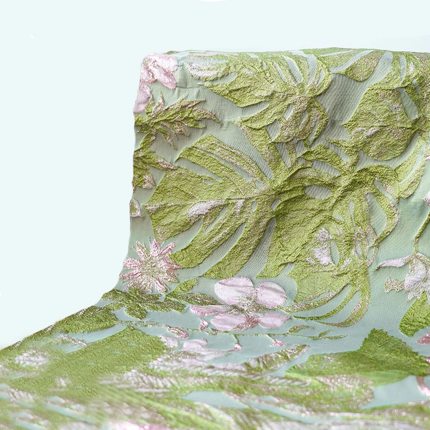 100% polyester silk brocade fabric ready stock color chinese silk brocade fabric in stock for MOQ