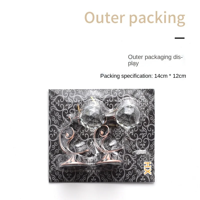 Spot European Crystal Shower Curtain Bling Hooks Adhesive Hook For Curtain Pvc Curtain Metal Hanger System Hook