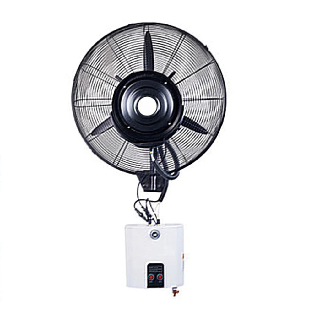 26 Inch Copper Motor Electric OX Fan Humidifier Spray Cooling Wall Mounted Industrial Mist Fan