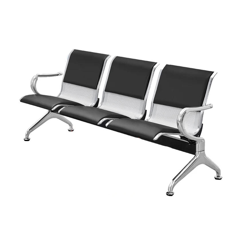 PU Hospital and Other Waiting Chairs Multi-position Airport Chair Stainless Steel Public Row Manufacturer