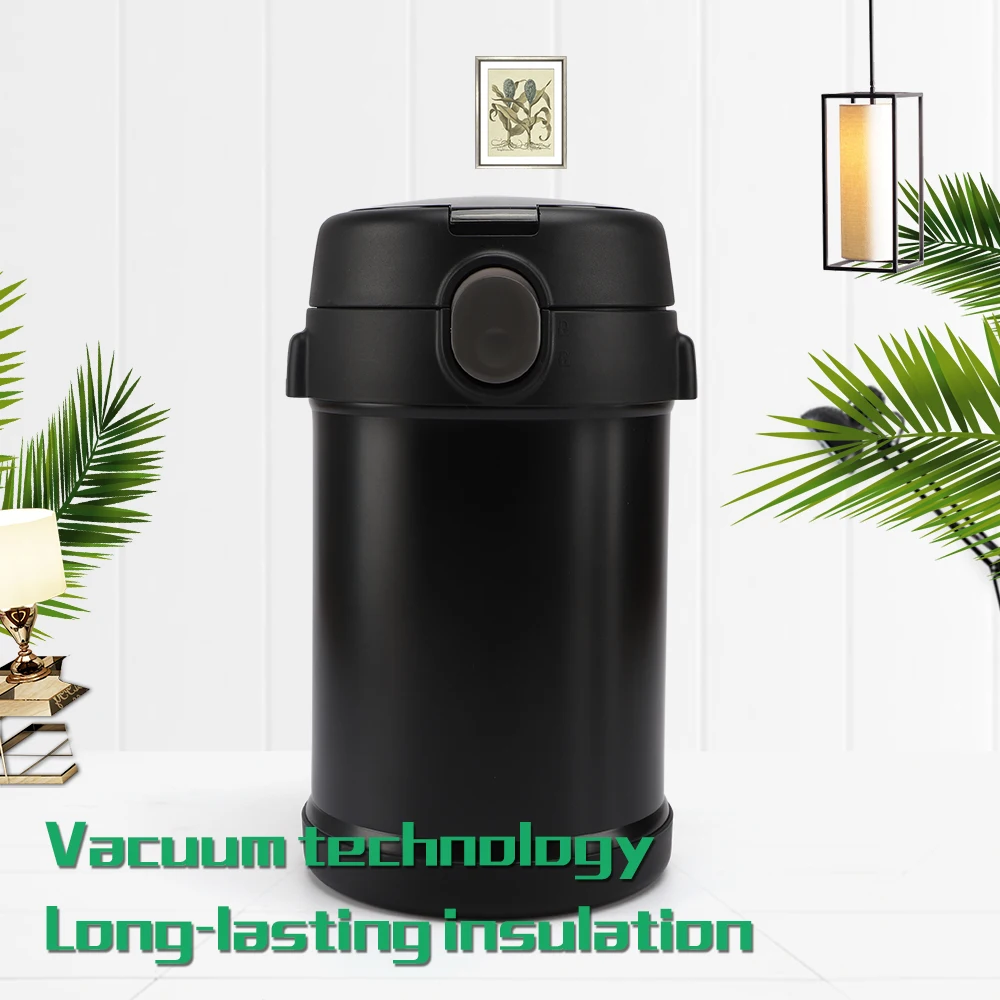 Double wall Vacuum Food flasks thermos insulated lunch hot food storage container food flask thermos with spoon