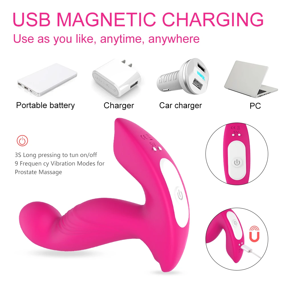 S-hande remote control wearable vibrator dildo panties for women clitoris and g-spot stimulator male prostate vibrating sex toys