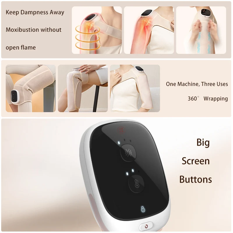 Factory wholesale new inventions 2023 products shoulder and electric neck air compression massager with 6 air bag calf massager