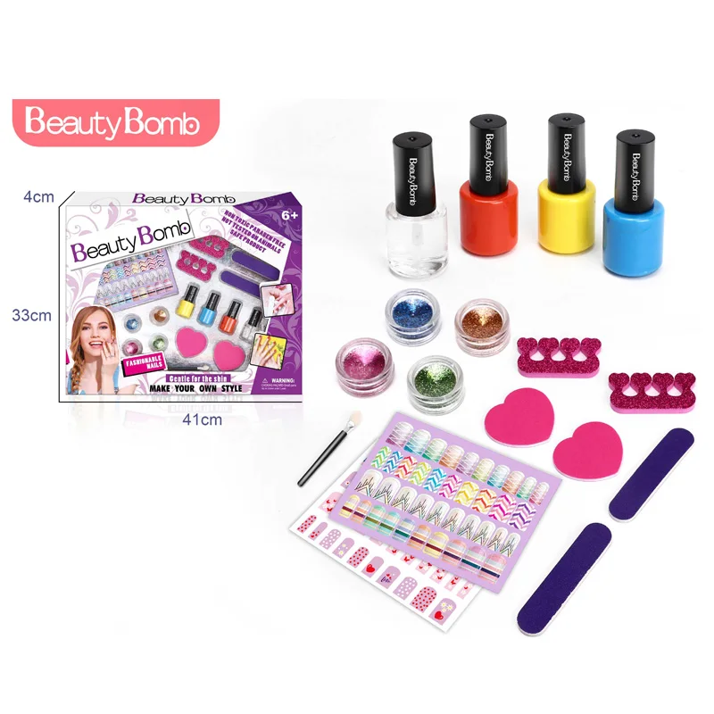 
Fashion girly Temporary Tatoo Stencil kids tattoo stickers makeup for kit child cosmetic beauty set play toys nail polish 