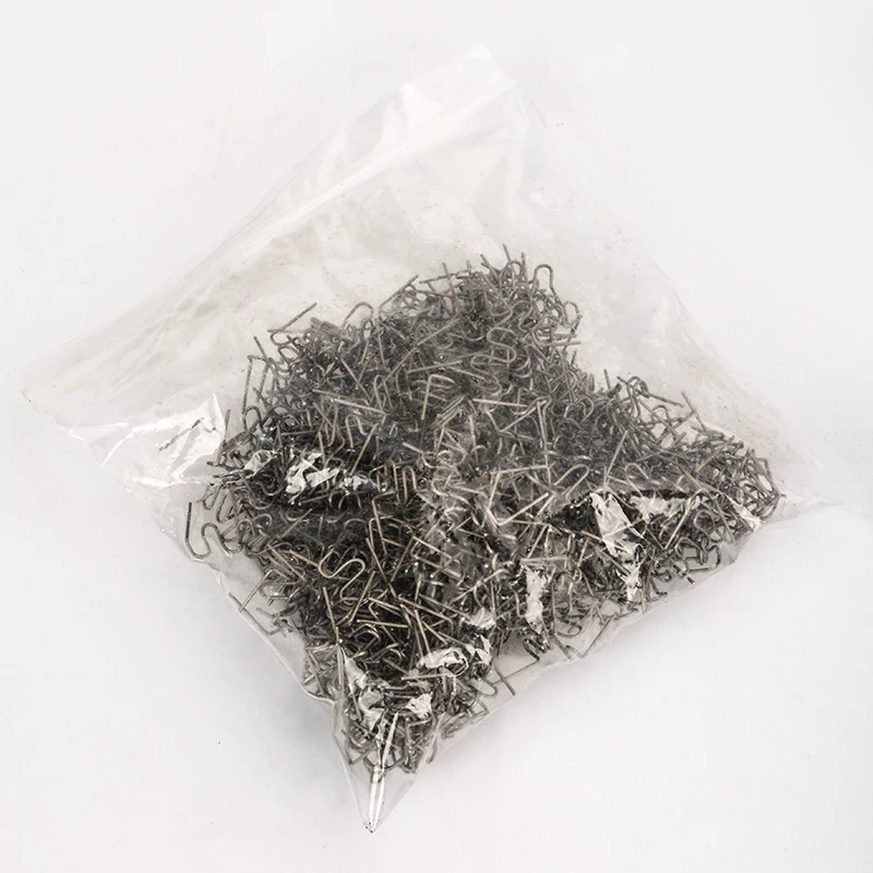 LK-00 500pc-Pack Запасные Части пластик крекер сварки гвозди различных скобы для горячей степлер сварочный аппарат