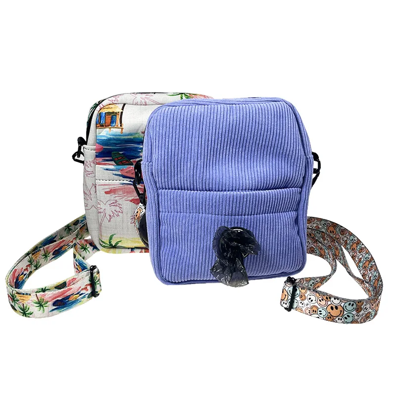 OEM Dog Poop Bag Holder Luxury Designer Pouch dog treat bag training pouch with waist belt dog sport walking treat bag