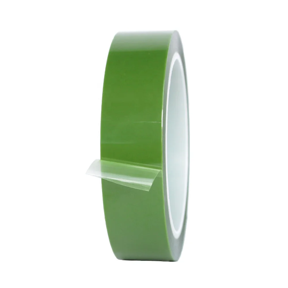 4- Deep Dark Green Kaptons PET Polyester Film With Silicone Glue Self Adhesive Epoxy Resin Powder Coating Anodizing Masking Tape