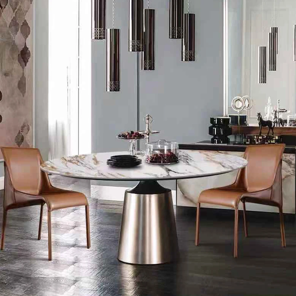 Modern Design Cheap Dining Room Furniture Top Black Dining Table 6 Seats Dining Room Table Set Table Metal Legs Glass Style Type