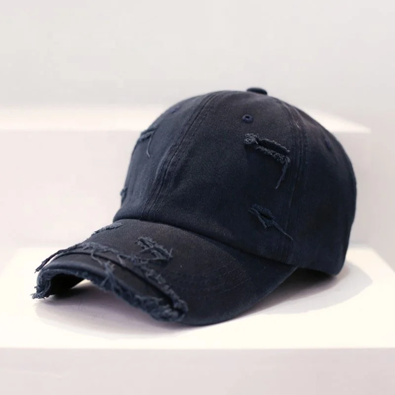 Fashion Custom 6 Panel 3D Embroidery Logo Baseball Sports Washed Dad Distressed Caps for Man Boys girls Womens hats wholesale