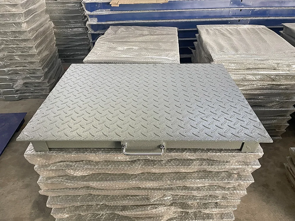 2022 New Trend  1.2m*1.2m OEM 3 Ton Portable Handle Industrial Floor Scale with A12E indicator