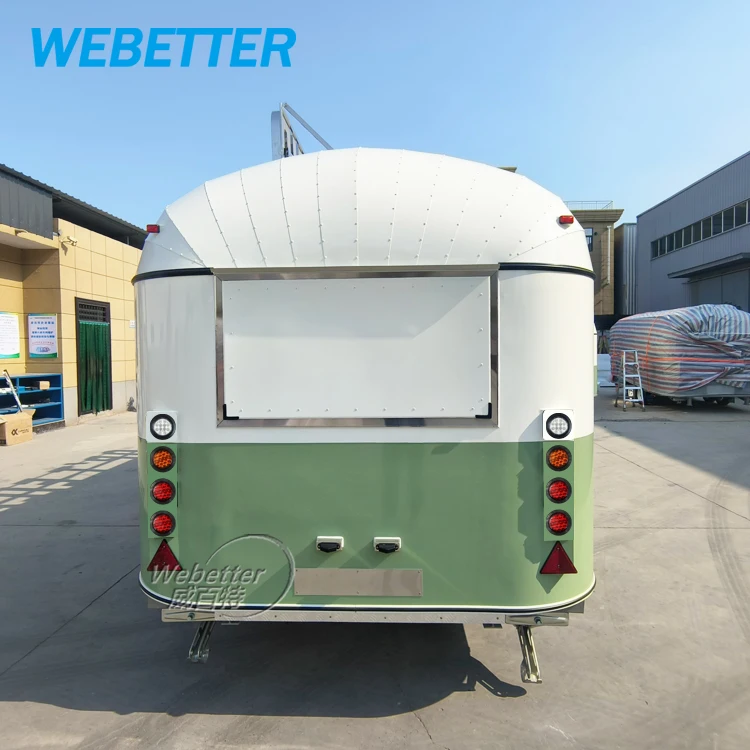 WEBETTER Cotton Candy Food Truck Street Pizza Trailer Cart Mobile Kitchen Fast BBQ Food Trailer With Full Kitchen Equipments
