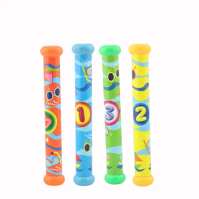 BSCI Factory Customize Diving Stick for Kids Summer Pool Swim Sport Dive Toy Set Outdoor Diving Game