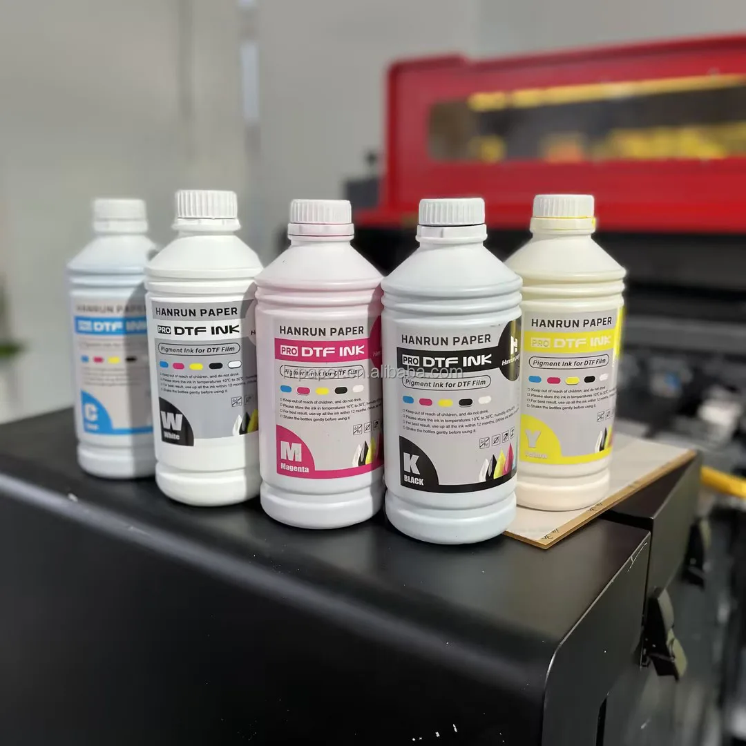 High Quality DTF Ink 1000ML Inkjet CMYK White Ink For I3200 4720 XP600