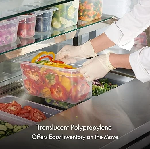 Stainless Steel 1/4 Gastronorm Container Food Tray Pan Hotel & Restaurant Buffet Metal Food Box Gn Pan