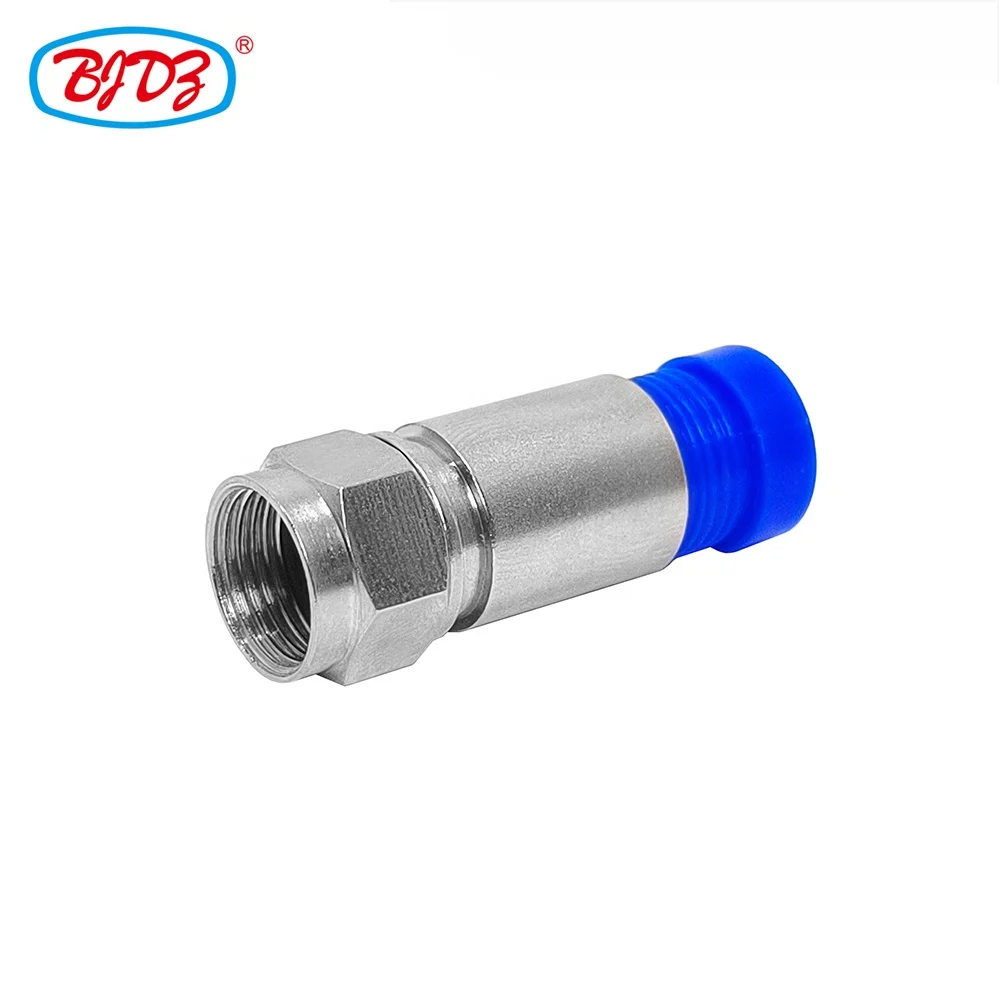 Factory supply F Male Plug for RG6 Cable connector RG6 RG-6 RF Coax Coaxial connectors For TV in stock