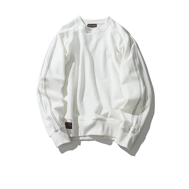 рукавами-реглан с длинными рукавами пуловер круглым вырезом белые мужские толстовки и