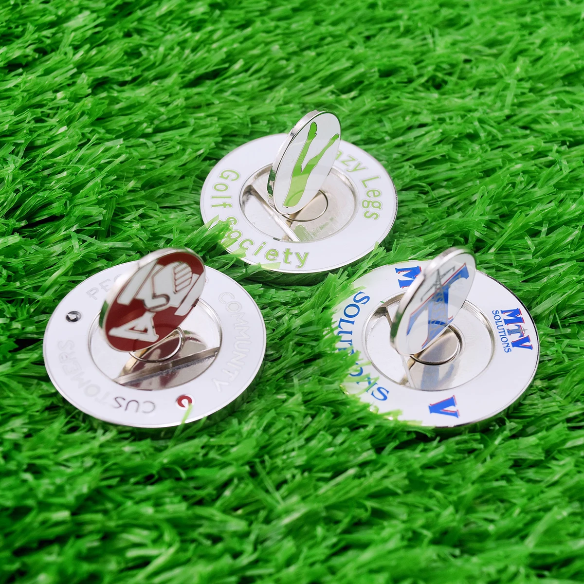China Factory Wholesale customized golf ball marker removable golf chip with magnet