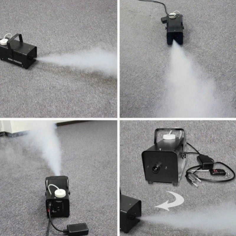 Dance Smoke Fog Machine Professional Smoke Machine Remote Control Decorative Wedding Party Floor RGB Stage Lights