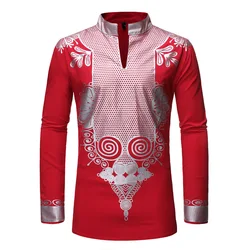 2022 New Design Vetements Africains Pour Hommes Dashiki Fabric African Shirts For Men