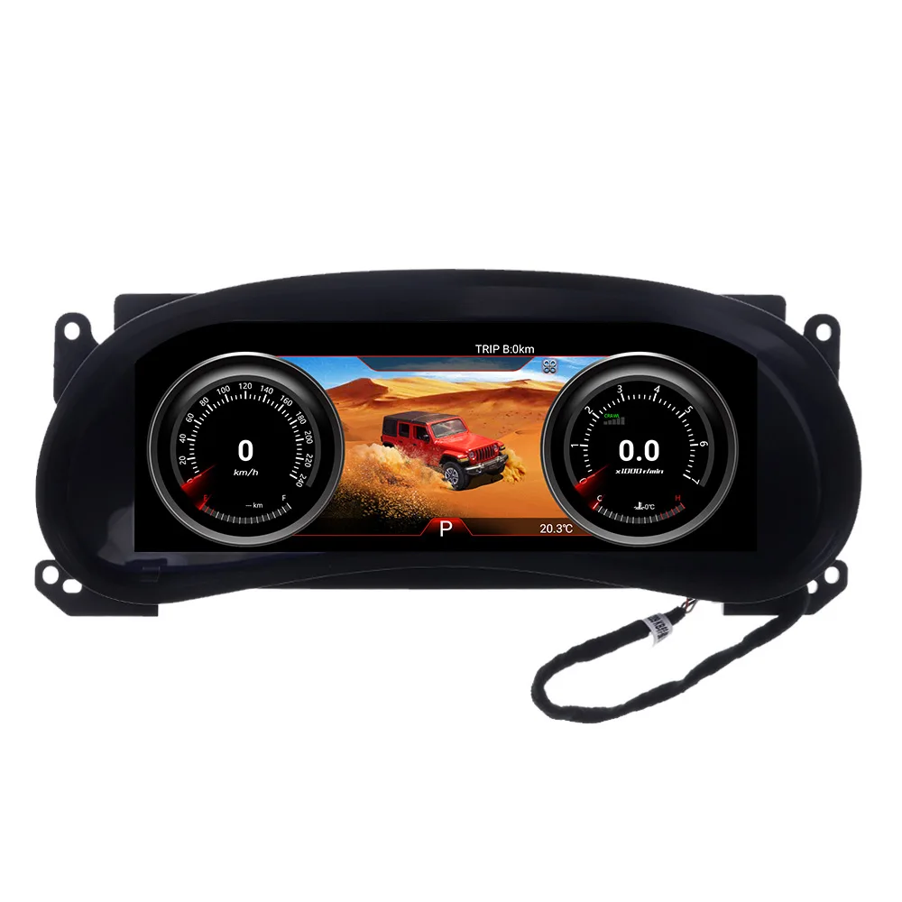 Android для Jeep Wrangler 3 JK 2010 - 2017 автомобильный ЖК-дисплей приборная панель Цифровой кластер многофункциональный измеритель скорости