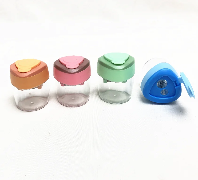 Горячая Распродажа точилка пастельных цветов с двумя отверстиями для чистки и гигиены